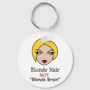 Blond Not Blond Keychain