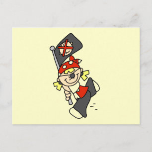 Blond Pirate With Flag Tshirts and Gifts Postcard