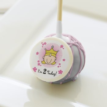 Blond Princess 2nd Birthday Cake Pops by kids_birthdays at Zazzle