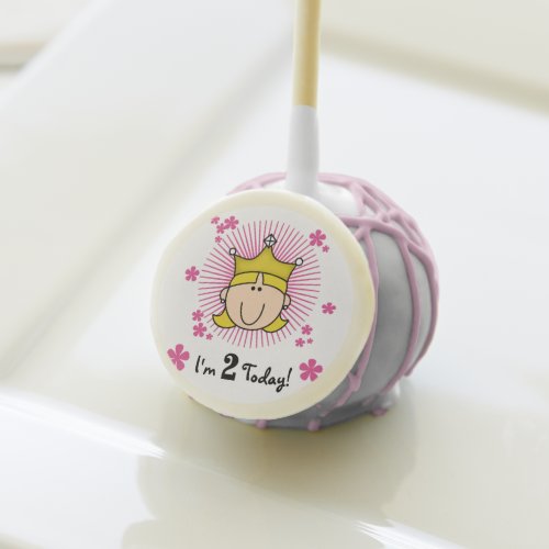 Blond Princess 2nd Birthday Cake Pops