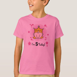 Blond Princess 5th Birthday T-Shirt