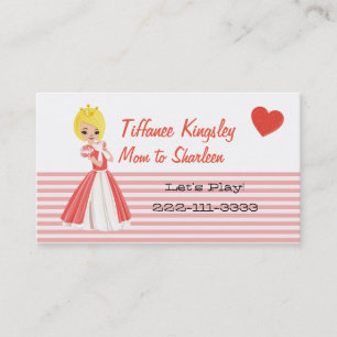Blond Princess Mommy Networking Card