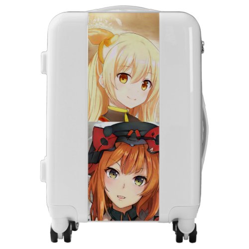 Blond red hair anime girls green amber eyes bag 