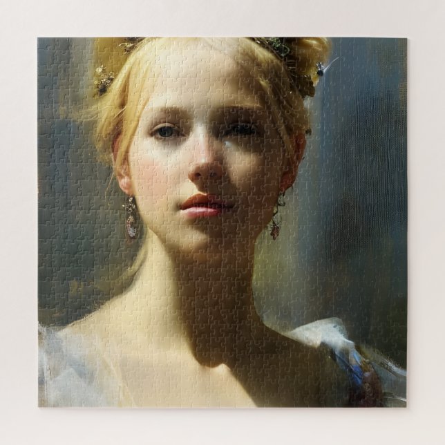 Blond Renaissance Goddess Puzzle (Vertical)