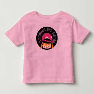 Blond Rocking Big Sister Toddler T-shirt