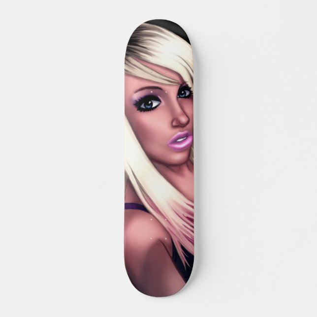 Blond Skater Girl Skateboard (Front)