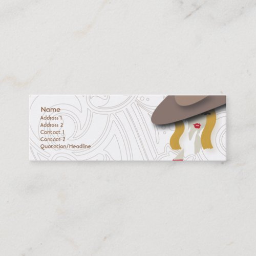 Blond - Skinny Business Card Templates