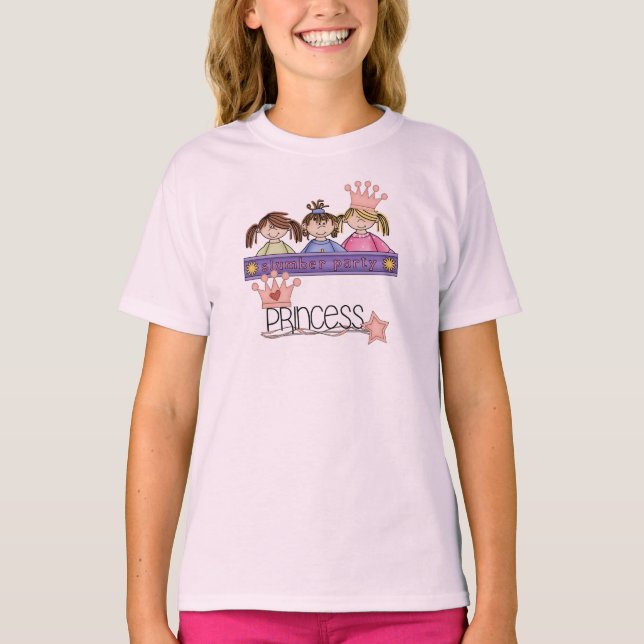 Blond Slumber Party Princess T-Shirt (Front)