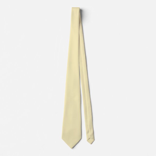 Blond Solid Color Neck Tie (Front)