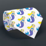 Blond Swimming Mermaid Girl Purple Tail Ocean Sea Neck Tie<br><div class="desc">Design features an original marker illustration of a swimming blond mermaid girl,  with a bright blue outfit and purple tail

Don't see what you're looking for? Need help with customization? Contact Rebecca to have something designed just for you.</div>