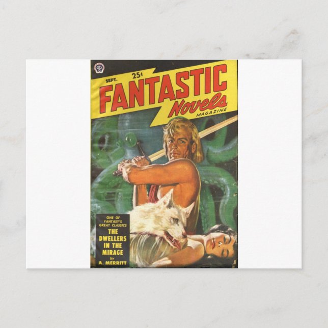 Blond Swordsman Postcard (Front)