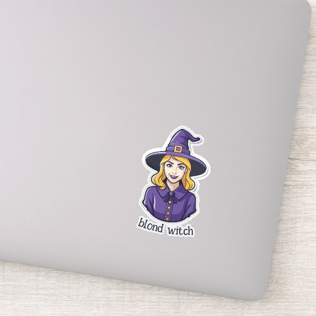 Blond Witch Sticker (Detail)