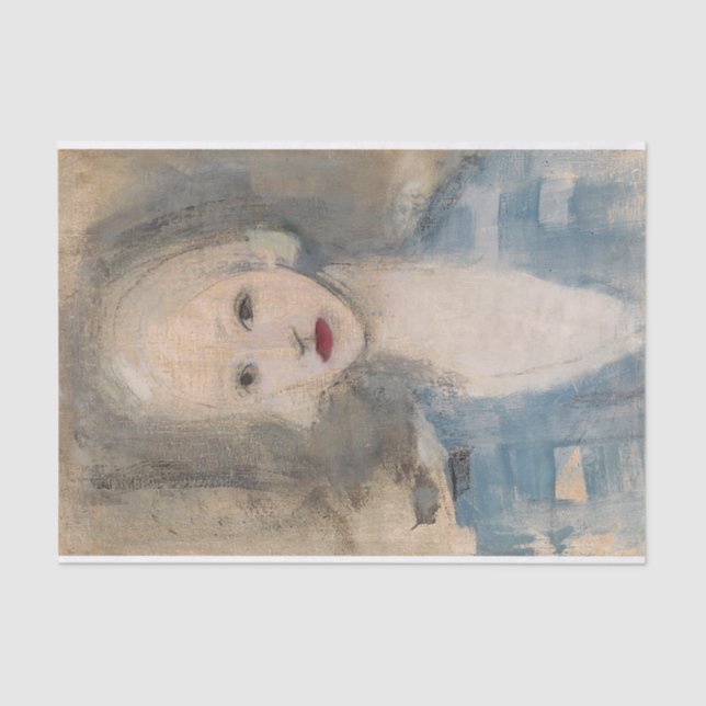 Blond Woman, Helene Schjerfbeck Tissue Paper (Front)