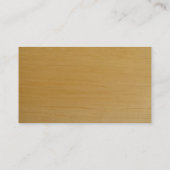 Blond Wood Business Card (Back)