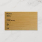 Blond Wood Business Card