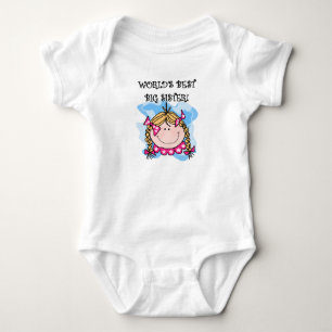 Blond World's Best Big Sister Baby Bodysuit