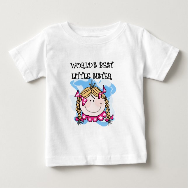 Blond World's Best Little Sister Tshirts (Front)