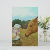 Blond Yellow horse & Easter Bunny (Standing Front)