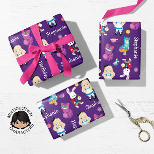Blonde Alice's Adventures in Wonderland Wrapping Paper Sheets