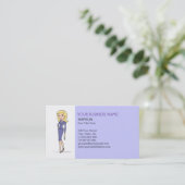 Blonde Avatar Business Card (Standing Front)