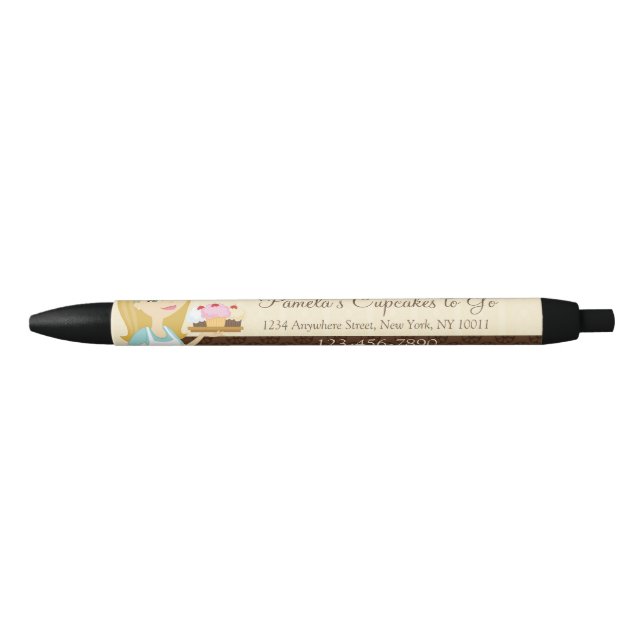 Blonde Baker Cupcake D12 Customizable Pen 2 (Front)