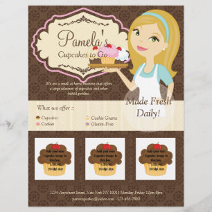 Blonde Baker Cupcake D12 Flyer with Photos D3