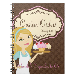Blonde Baker Cupcake D12 Notebook 3
