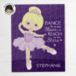 Blonde Ballerina Jigsaw Puzzle<br><div class="desc">Personalize Multicultural Ballerina puzzle. Please check out more of my personalized Ballerina gifts.</div>