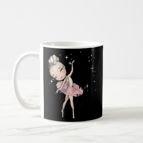 Blonde Ballet Dancer Girls Ballerina Dance Class W Coffee Mug
