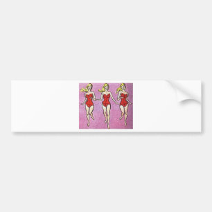Blonde Bathing Beauties Bumper Sticker