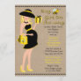 Blonde Bay Bee Girl on The Way Baby Shower Invitation