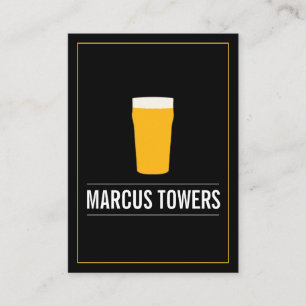 Blonde Beer IPA Brewmaster Business Card