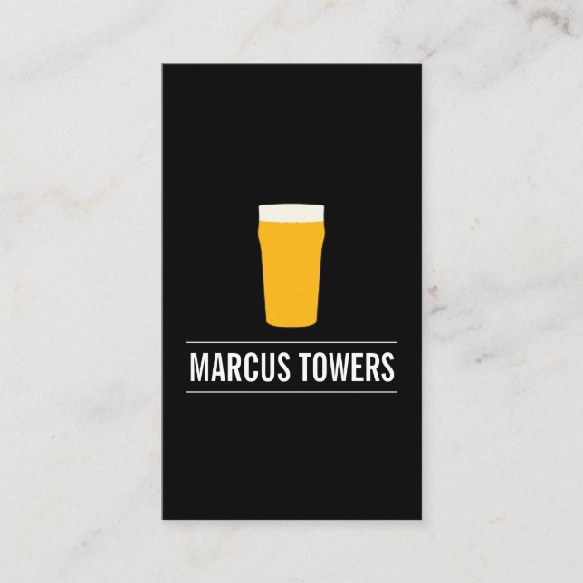 Blonde Beer IPA Brewmaster Business Card (Front)