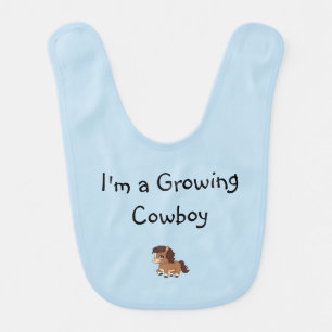Blonde & Broke - Baby Bib - Growing Cowboy