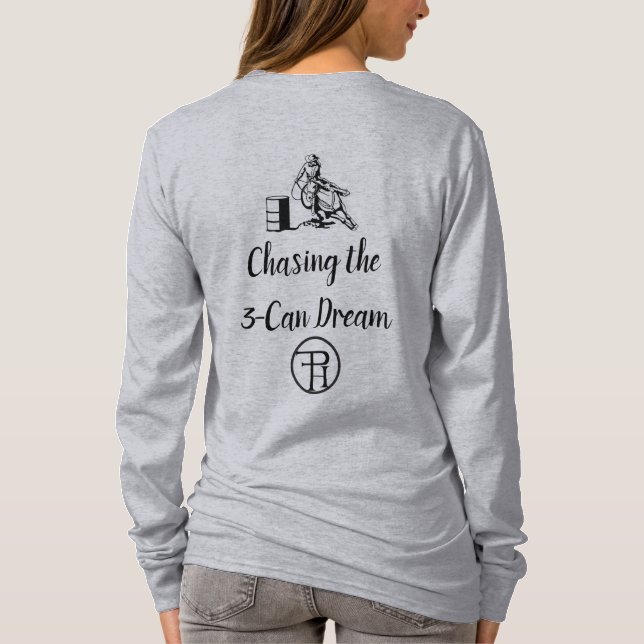 Blonde & Broke - Barrel Racing - Black Logo T-Shirt (Back)