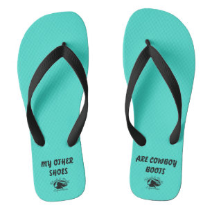 Blonde & Broke - Flip Flops - Black Logo