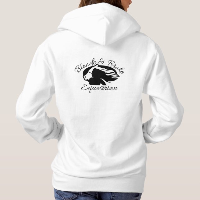 Blonde & Broke - Hoodie - Black Logo (Front/Back) (Back)