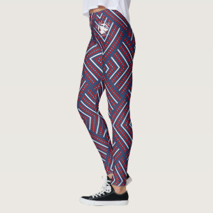 Blonde & Broke - Patterned Leggings - White Logo