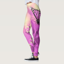 Blonde & Broke - Patterned Leggings - White Logo