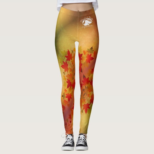 Blonde & Broke - Patterned Leggings - White Logo (Front)