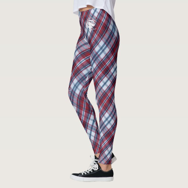 Blonde & Broke - Patterned Leggings - White Logo (Left)