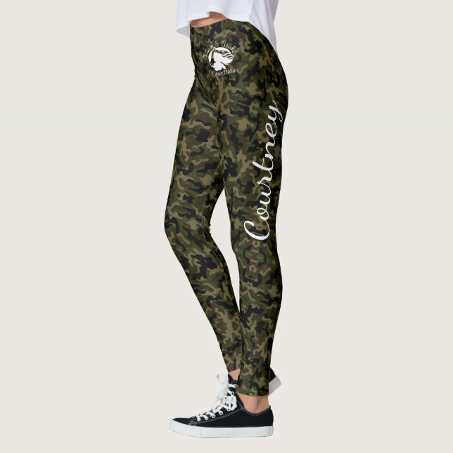 Blonde & Broke - "Personalize These" Camo Leggings (Left)