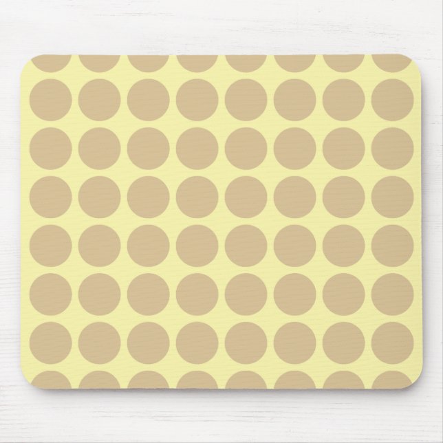 Blonde Cream Neutral Dots Mouse Pad (Front)
