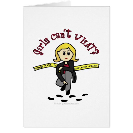 Blonde CSI Girl Cards (Front)