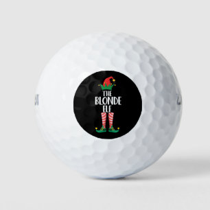Blonde Elf Matching Family Christmas Party Elf Golf Balls
