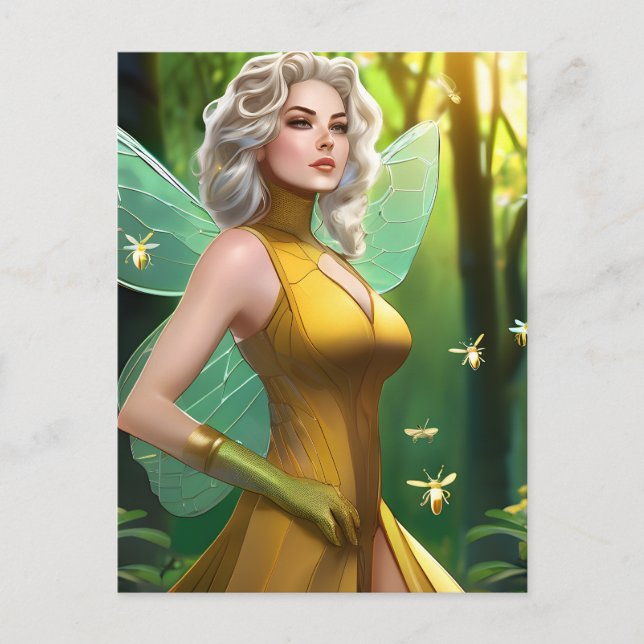 Blonde Fairy Postcard (Front)