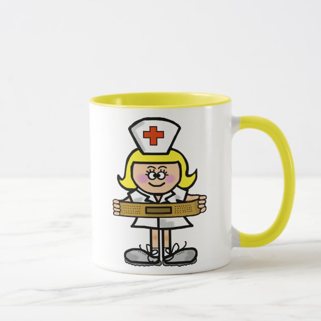 Blonde Female Nurse Mug   Customize It! (Right)