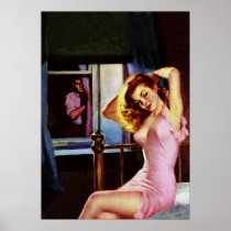 Blonde Girl and Pervert Vintage Pulp Cover Art