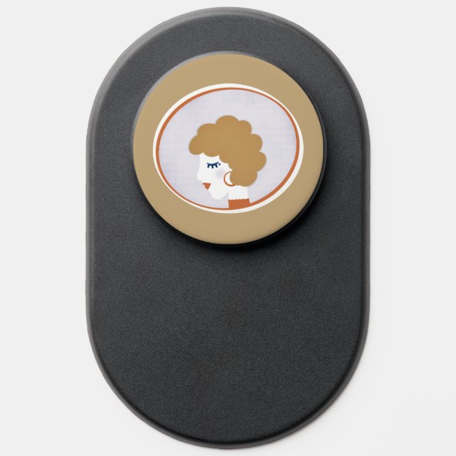 Blonde Girl in the Mirror PopSocket (Popsocket)