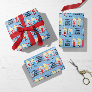 Blonde Girl Soccer Personalized Wrapping Paper Sheets
